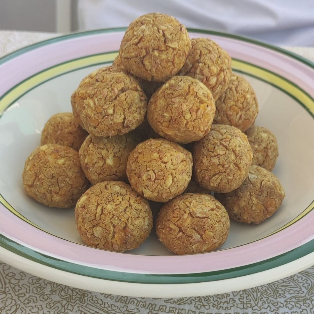 Bolitas de garbanzo. Bolitas de garbanzo.