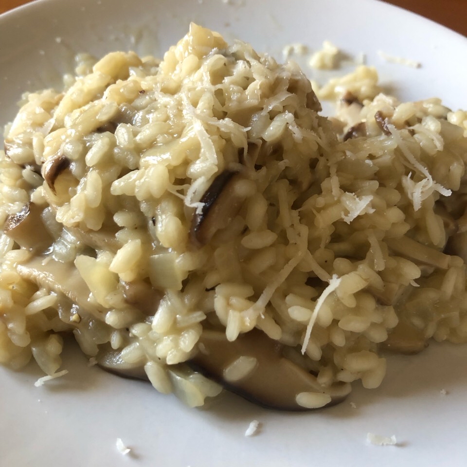 Risoto de setas shitaque 