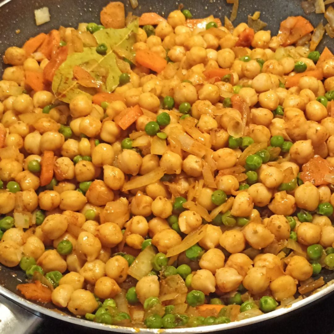 Garbanzos con verduras Garbanzos con verduras