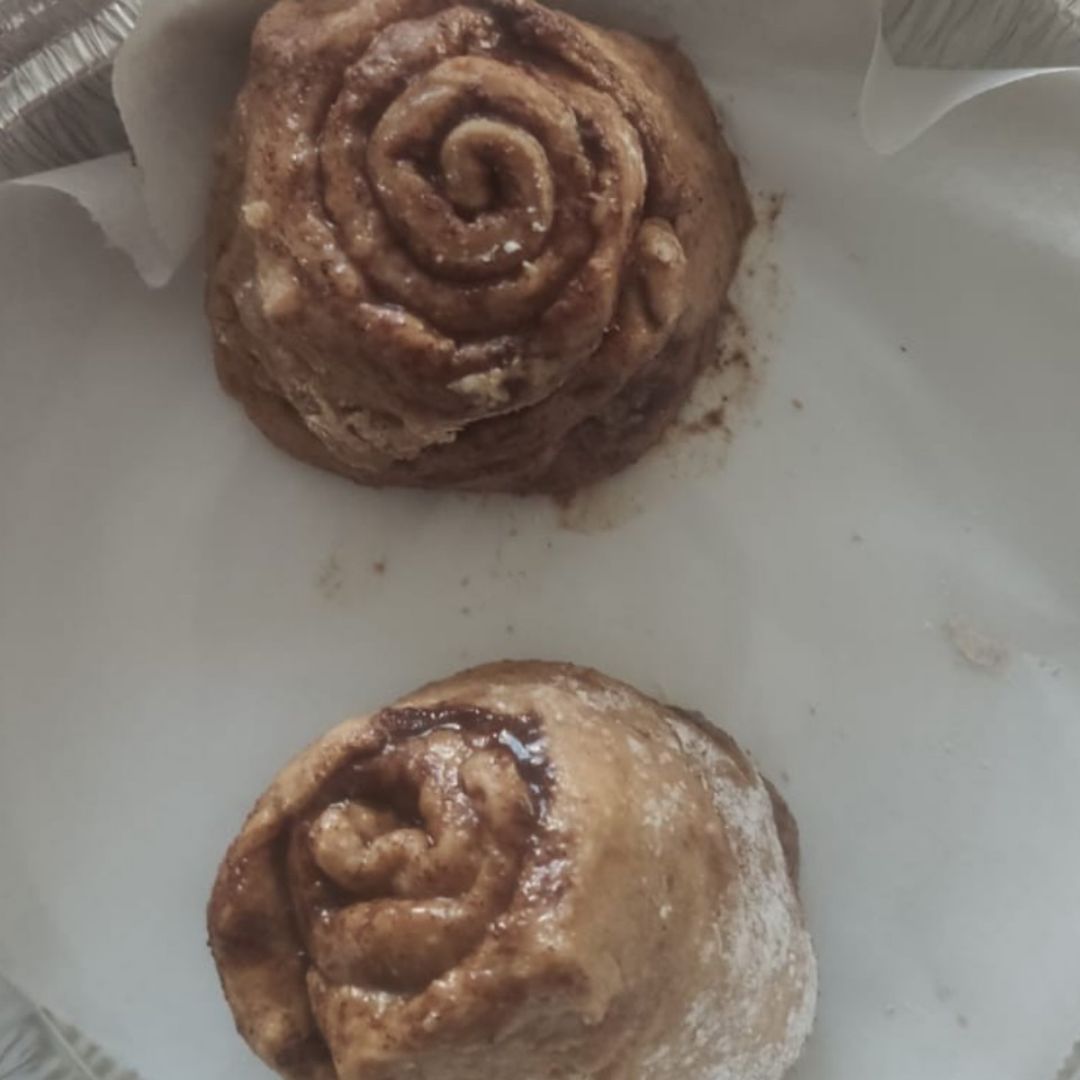 Cinamon roll saludable Paso 1 Cinamon roll saludable Paso 1