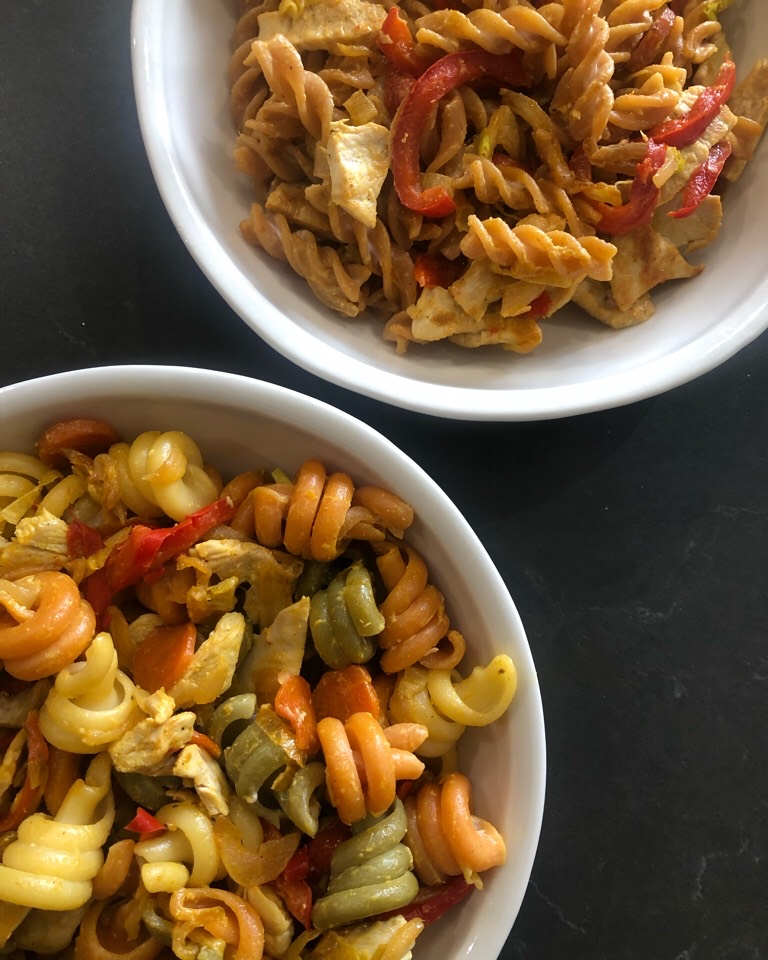 Pasta al estilo hindú Pasta al estilo hindú