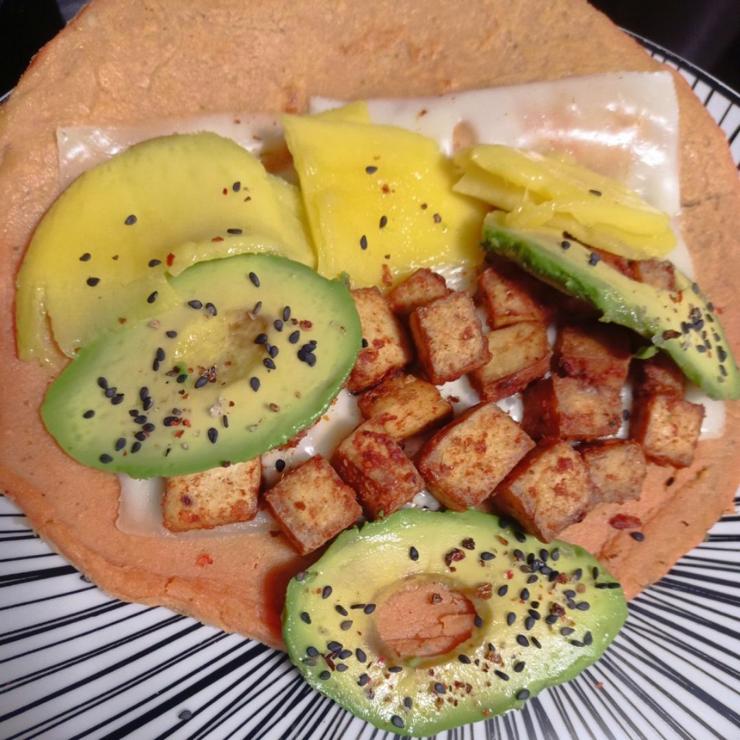Fajitas 🌮 🇲🇽 con tofu crujiente y picante🌶️🌶️🌶️ en Airfryer Paso 4 Fajitas 🌮 🇲🇽 con tofu crujiente y picante🌶️🌶️🌶️ en Airfryer Paso 4
