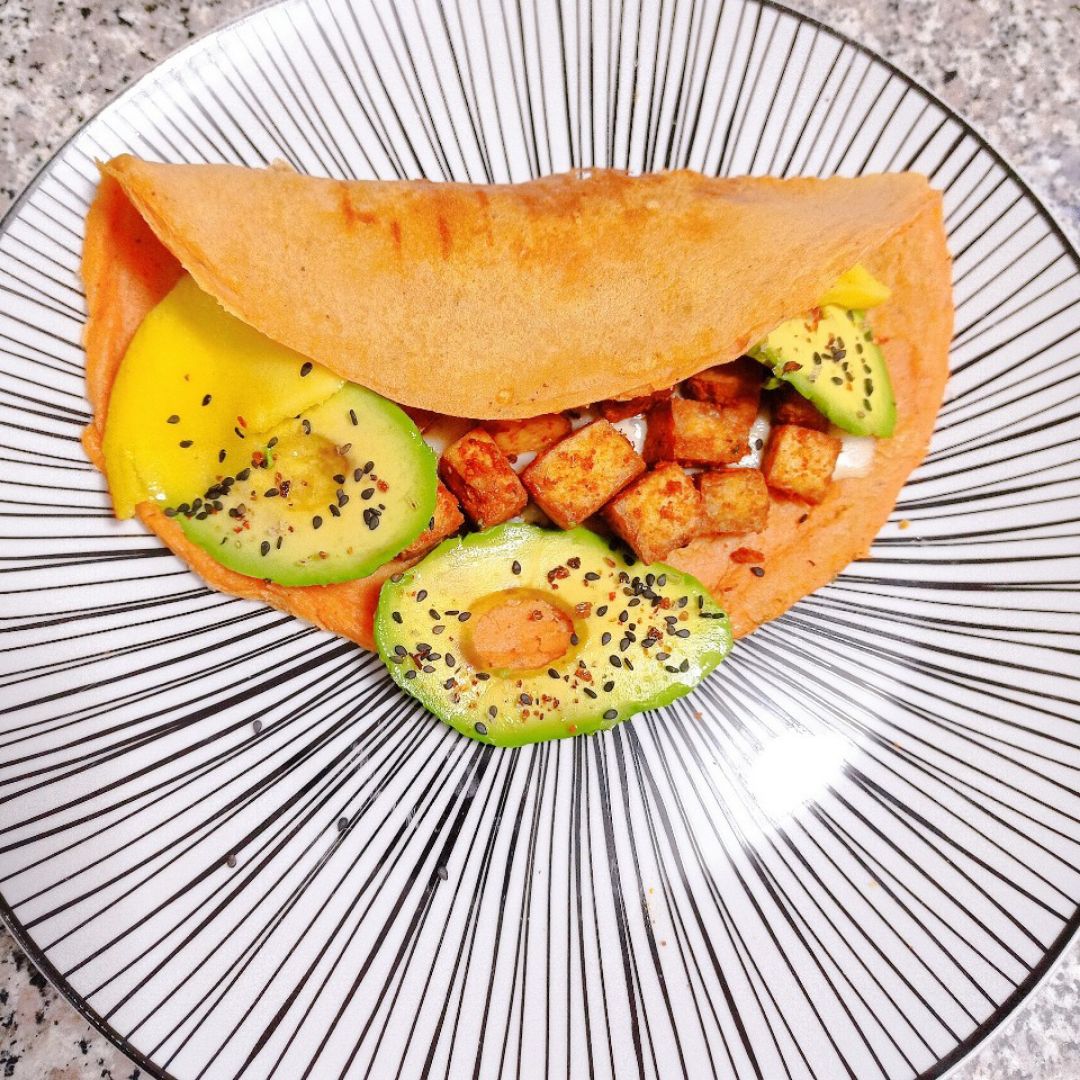 Fajitas 🌮 🇲🇽 con tofu crujiente y picante🌶️🌶️🌶️ en Airfryer Paso 5 Fajitas 🌮 🇲🇽 con tofu crujiente y picante🌶️🌶️🌶️ en Airfryer Paso 5