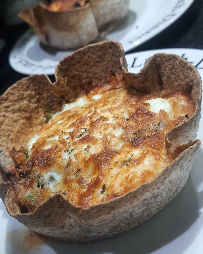 Macetitas de verduras y huevo, gratinadas