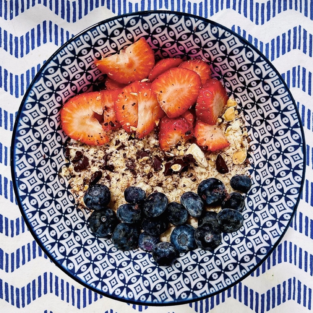 Gachas de avena con frutas Gachas de avena con frutas