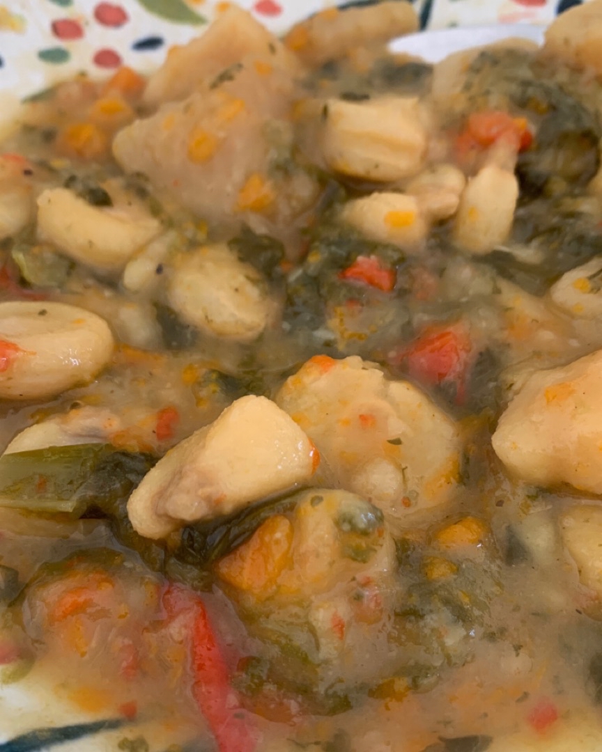 Mote con verduras Mote con verduras