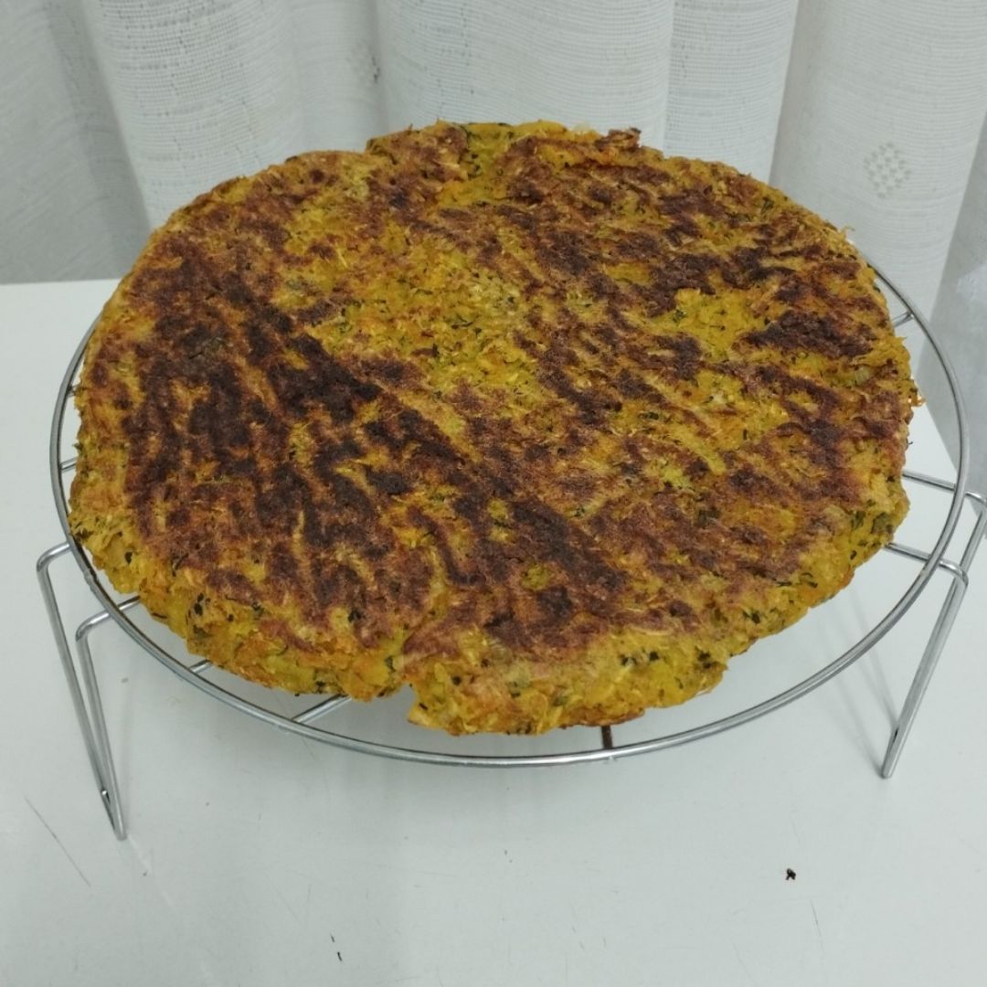 Frittatta de calabacín y zanahoria vegana y sin horno 😋 Frittatta de calabacín y zanahoria vegana y sin horno 😋