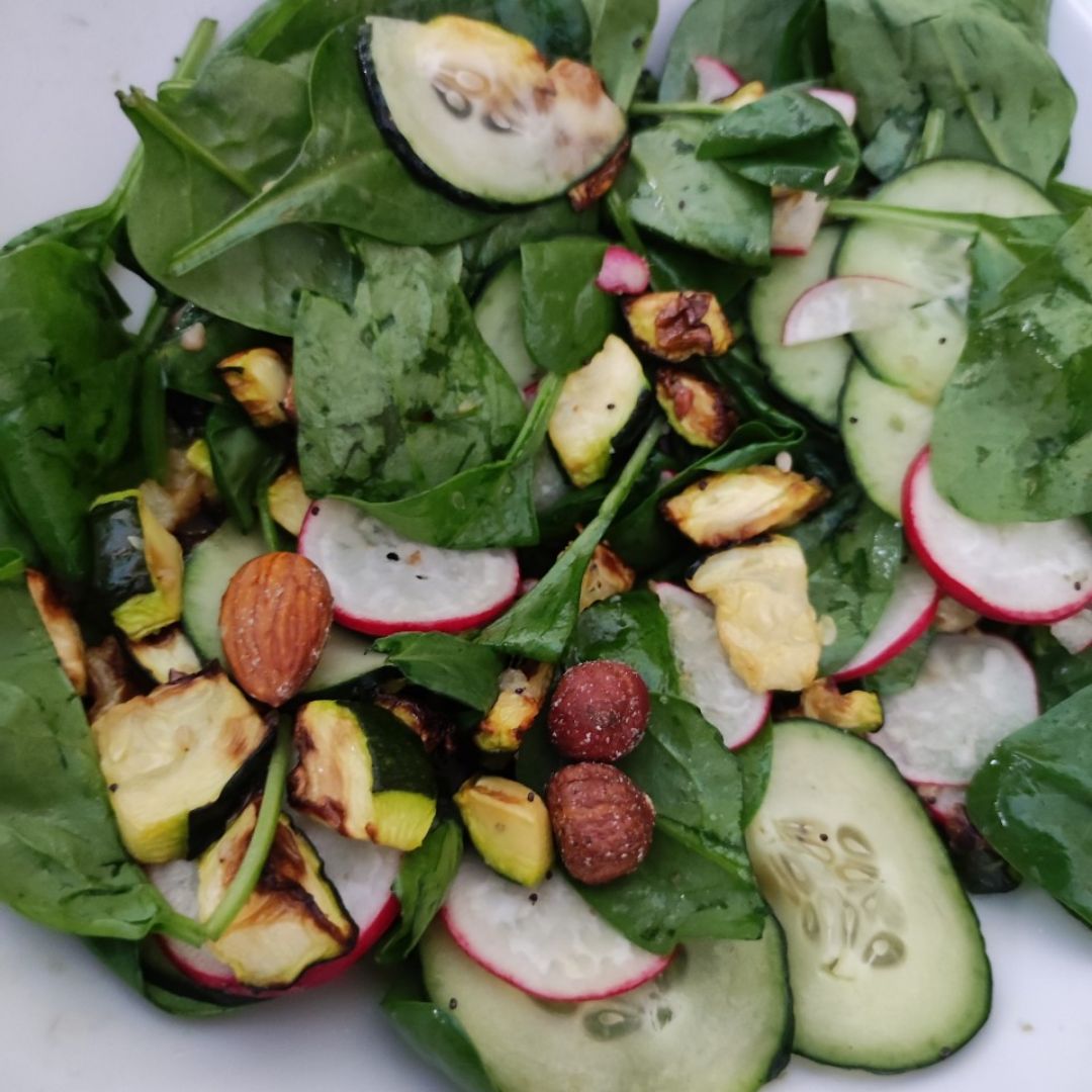 Ensalada templada de calabacín Ensalada templada de calabacín