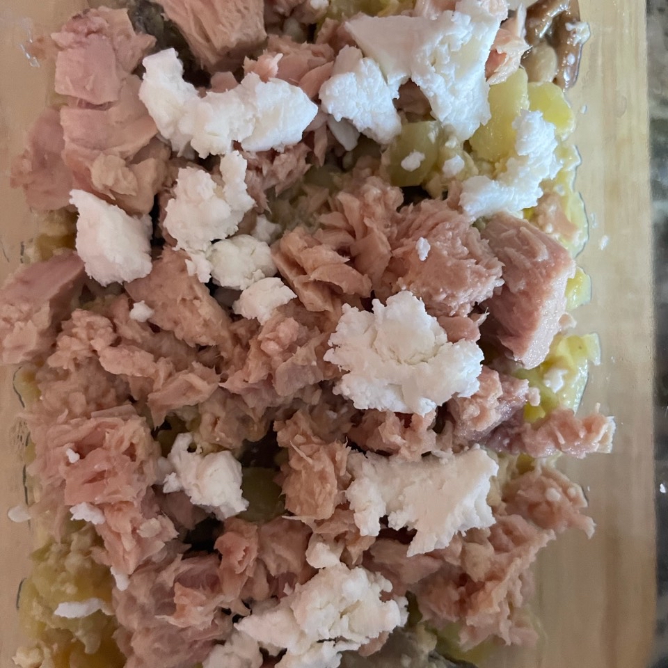 Revuelto setas, calabacín y atún Revuelto setas, calabacín y atún