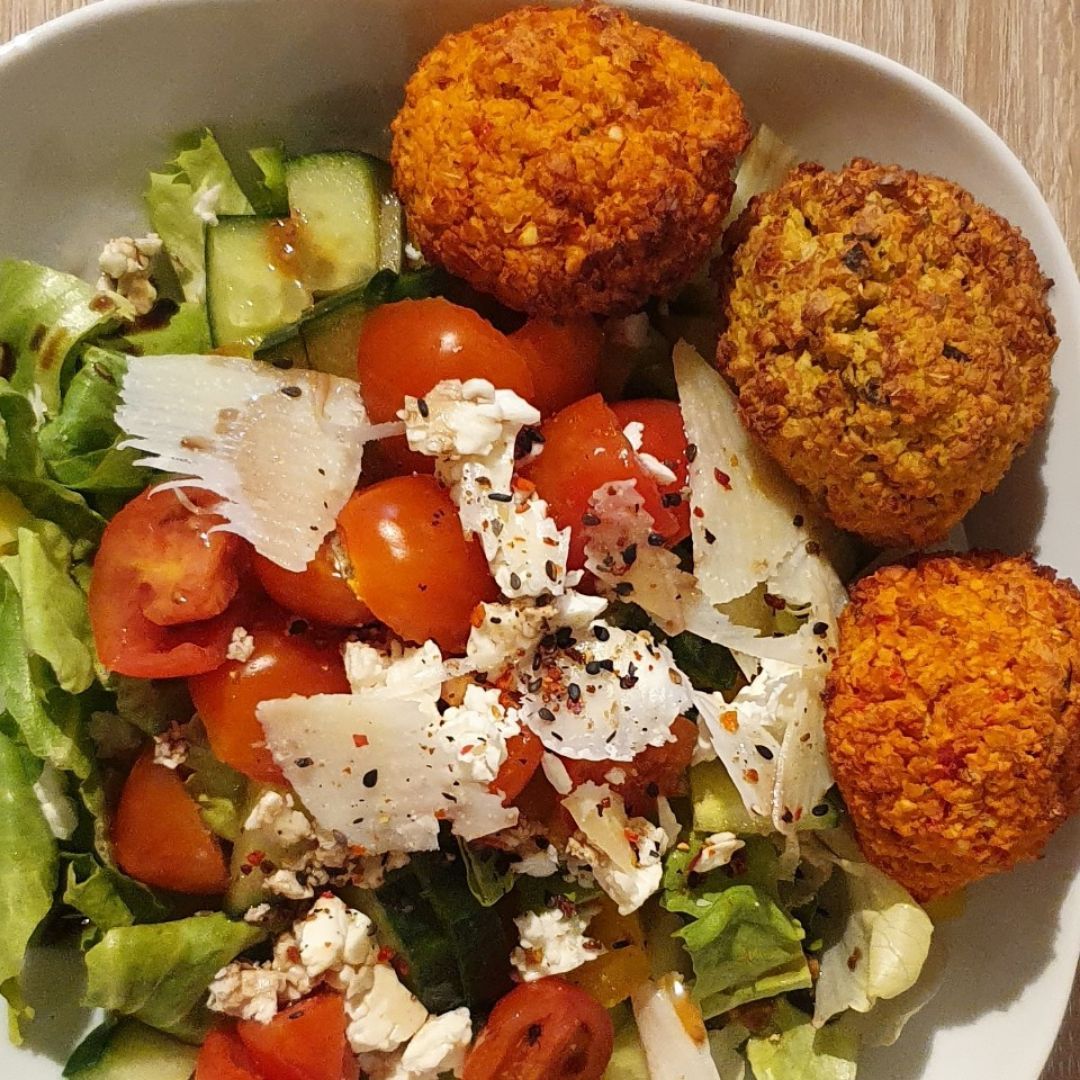 Ensalada de falafel Ensalada de falafel