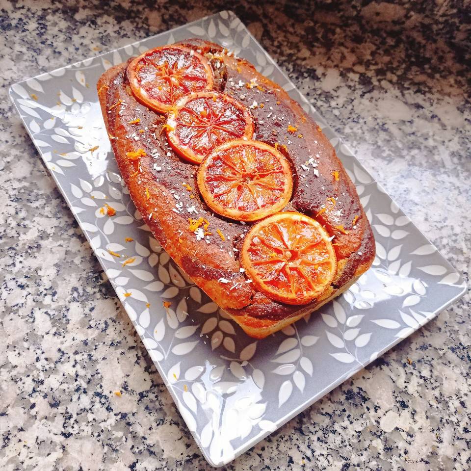 Bizcocho cebra 🦓 de mandarina 🍊 y zanahoria 🥕 con algarroba 