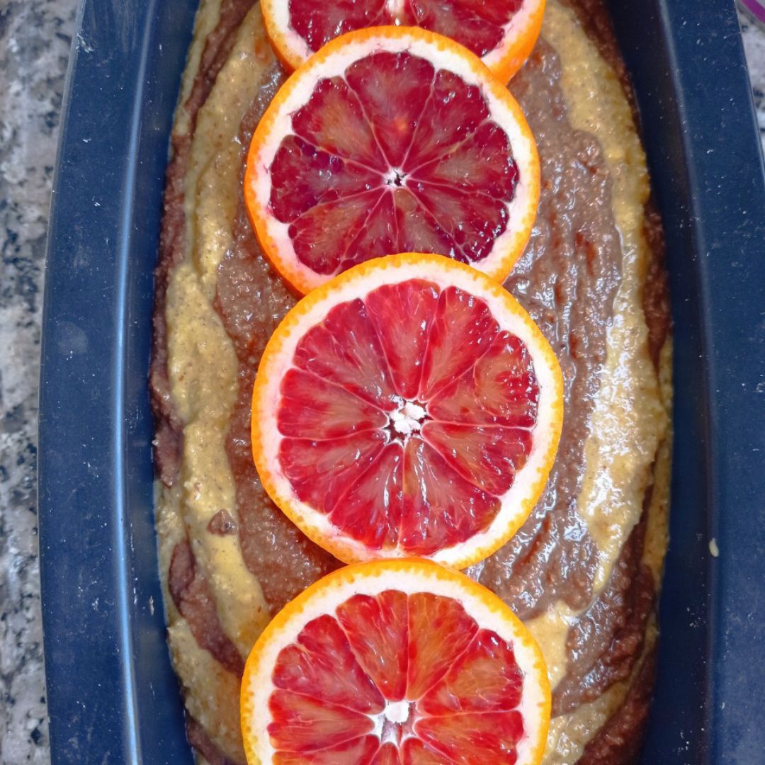 Bizcocho cebra 🦓 de mandarina 🍊 y zanahoria 🥕 con algarroba Paso 7 Bizcocho cebra 🦓 de mandarina 🍊 y zanahoria 🥕 con algarroba Paso 7