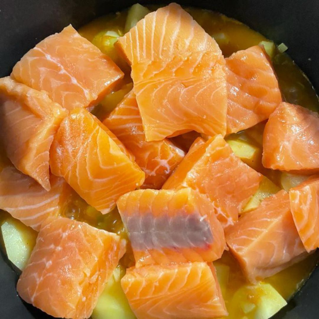 Salmón con patatas Paso 2 Salmón con patatas Paso 2