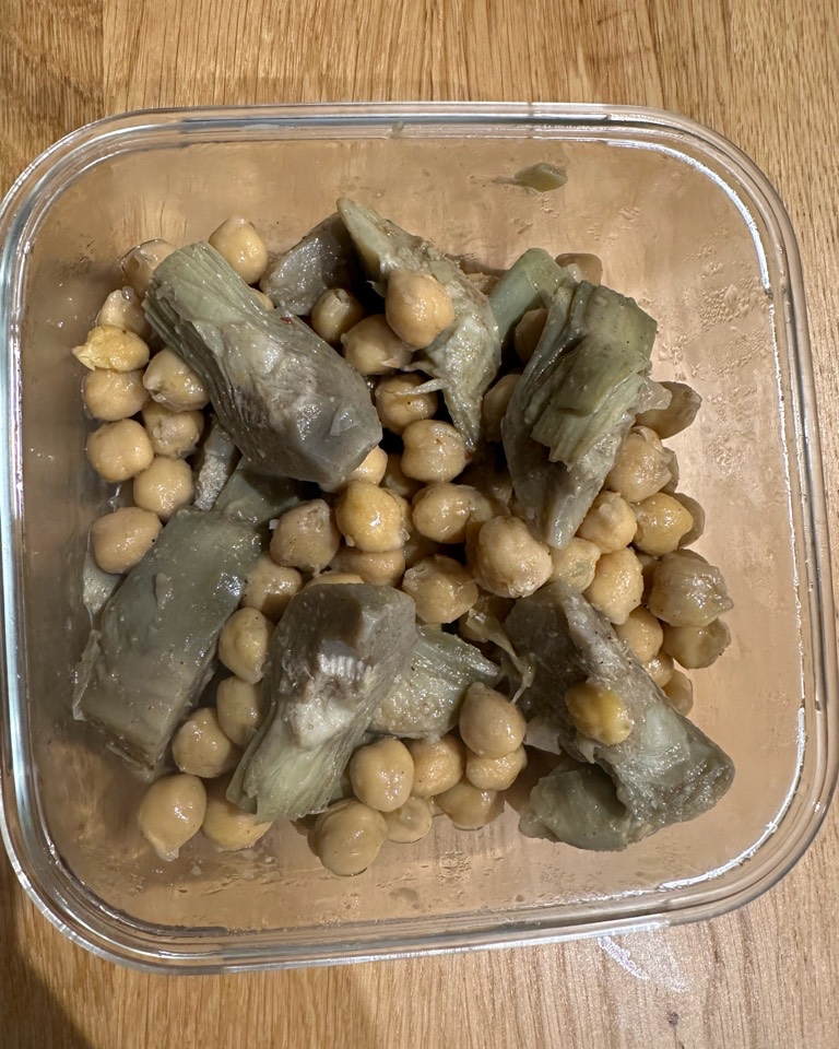 Garbanzos con alcachofas Garbanzos con alcachofas