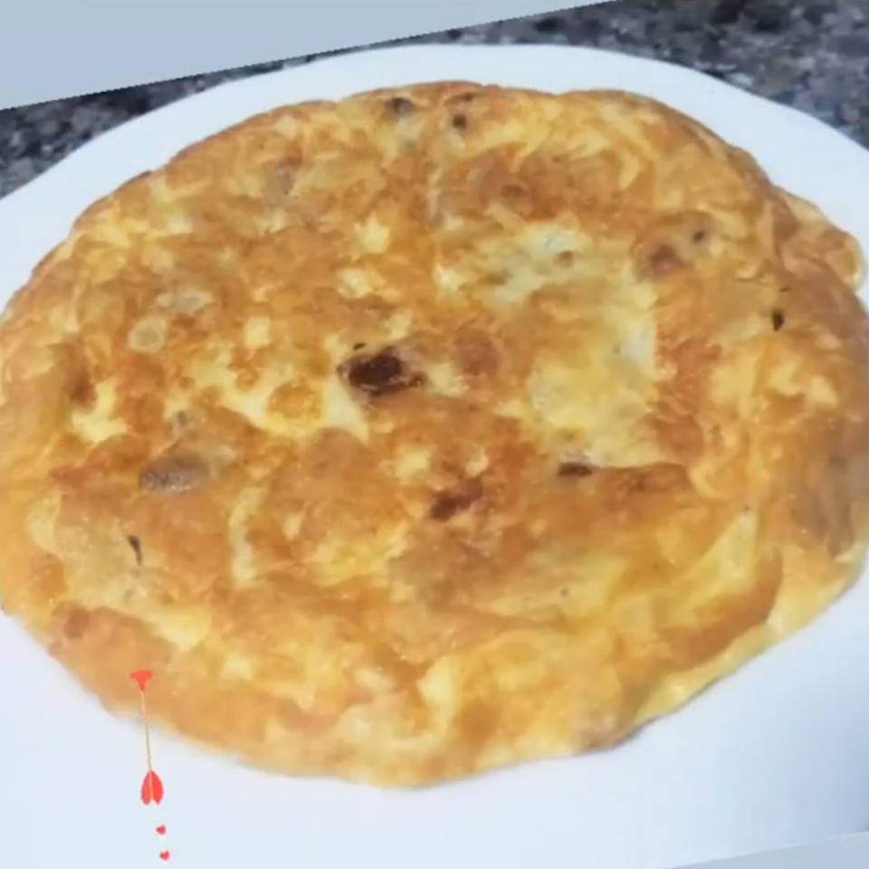 Tortilla ana de patatas y cebolla