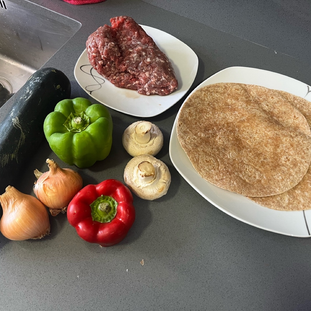 Tortillas integrales con carne y verduras Paso 0 Tortillas integrales con carne y verduras Paso 0