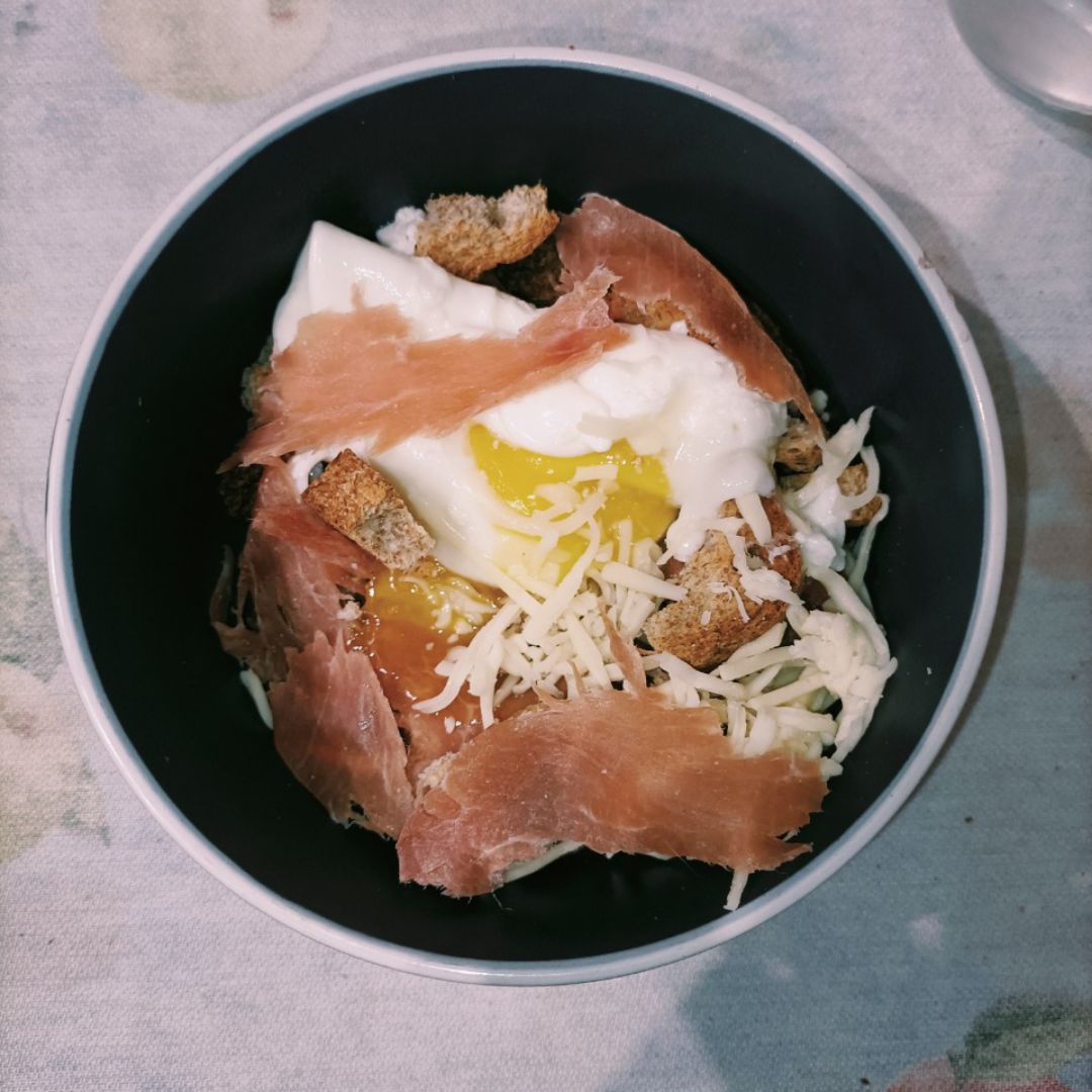 huevo revuelto con jamón y patata huevo revuelto con jamón y patata