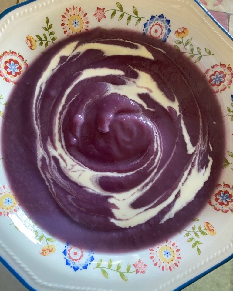 Crema de lombarda Crema de lombarda