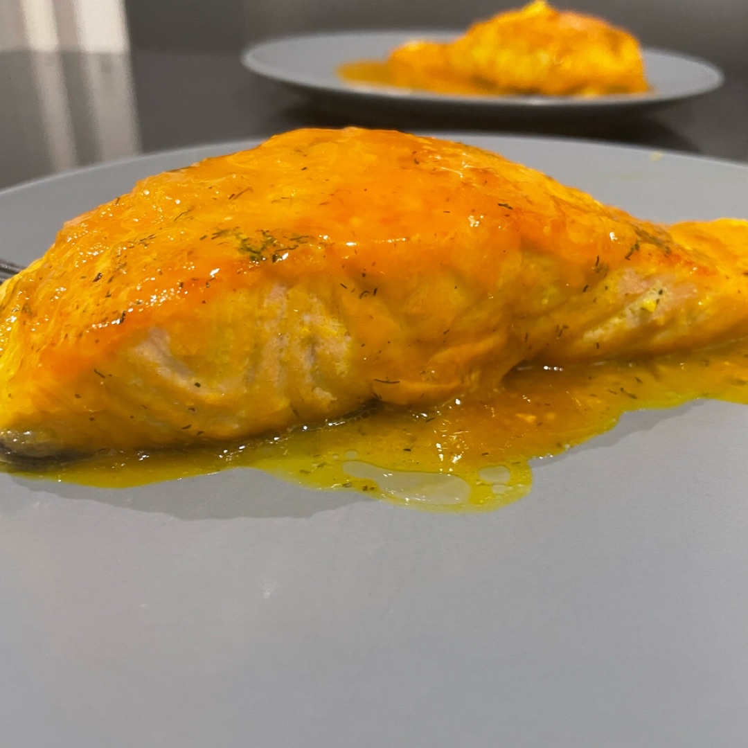 Salm贸n a la naranja 馃悷馃崐 Salm贸n a la naranja 馃悷馃崐