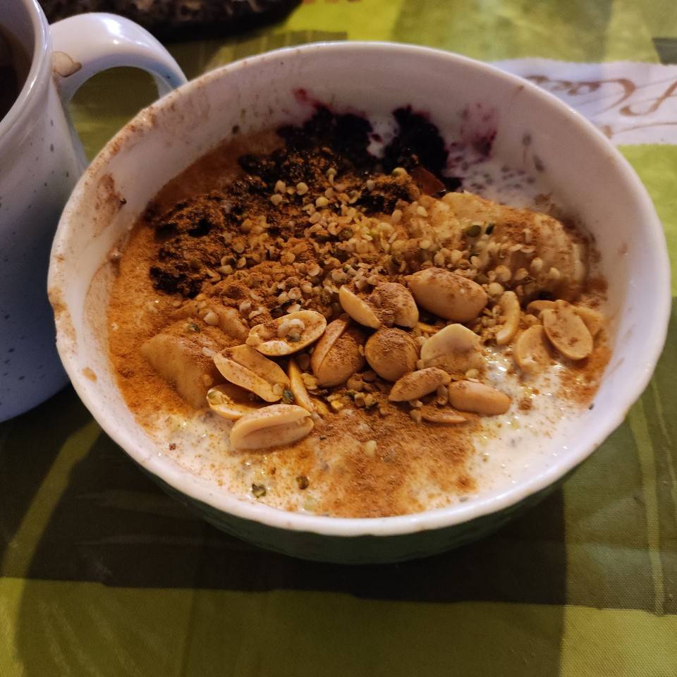 Overnight de avena y chía Overnight de avena y chía