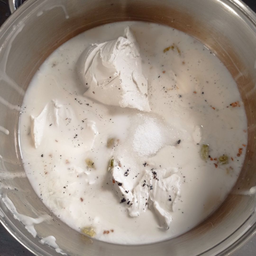 Pannacotta vegana de coco 🥥🫙 con vainilla y cardamomo 😍 Paso 1 Pannacotta vegana de coco 🥥🫙 con vainilla y cardamomo 😍 Paso 1