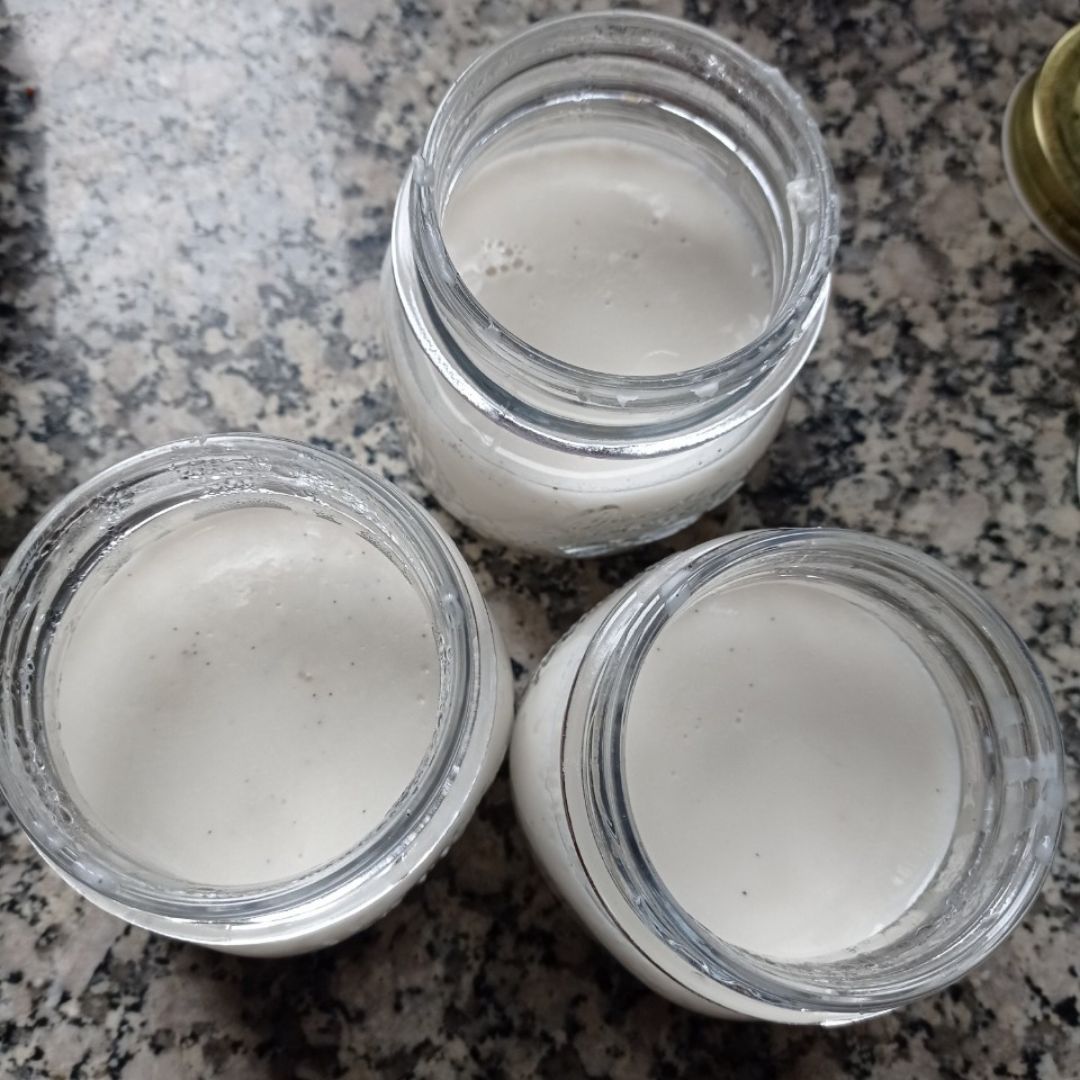 Pannacotta vegana de coco 🥥🫙 con vainilla y cardamomo 😍 Paso 4 Pannacotta vegana de coco 🥥🫙 con vainilla y cardamomo 😍 Paso 4