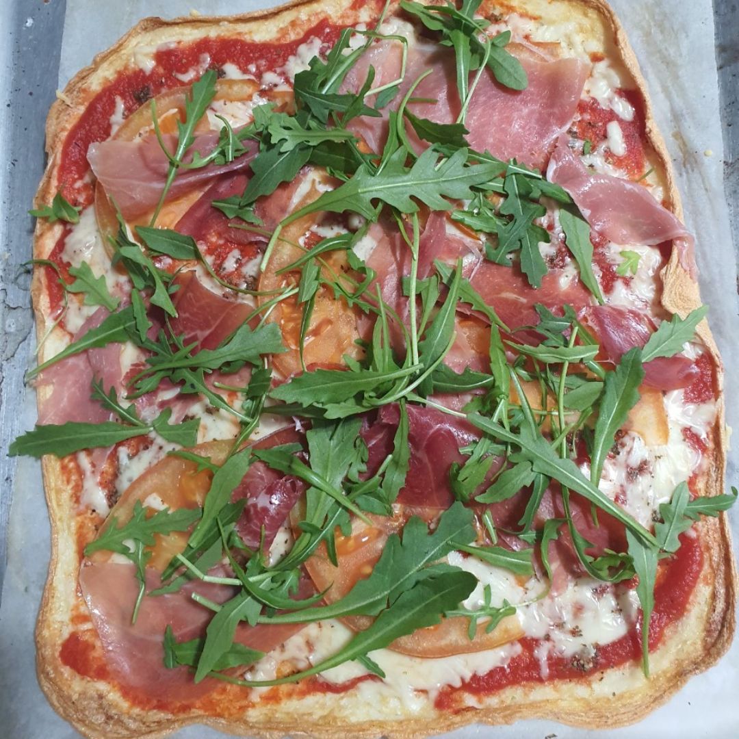 Pizza proteica Paso 3 Pizza proteica Paso 3