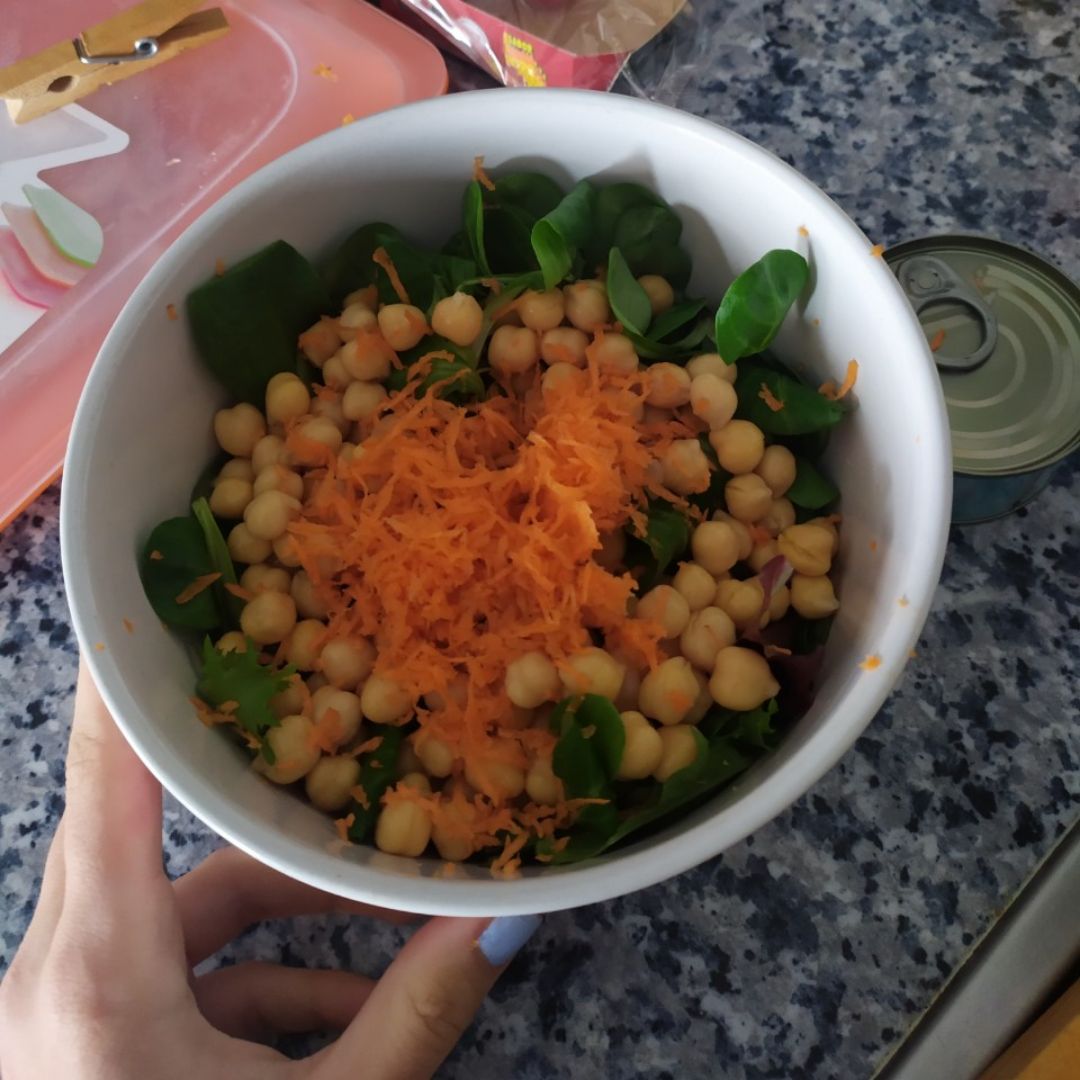 Ensalada de garbanzos. Paso 0