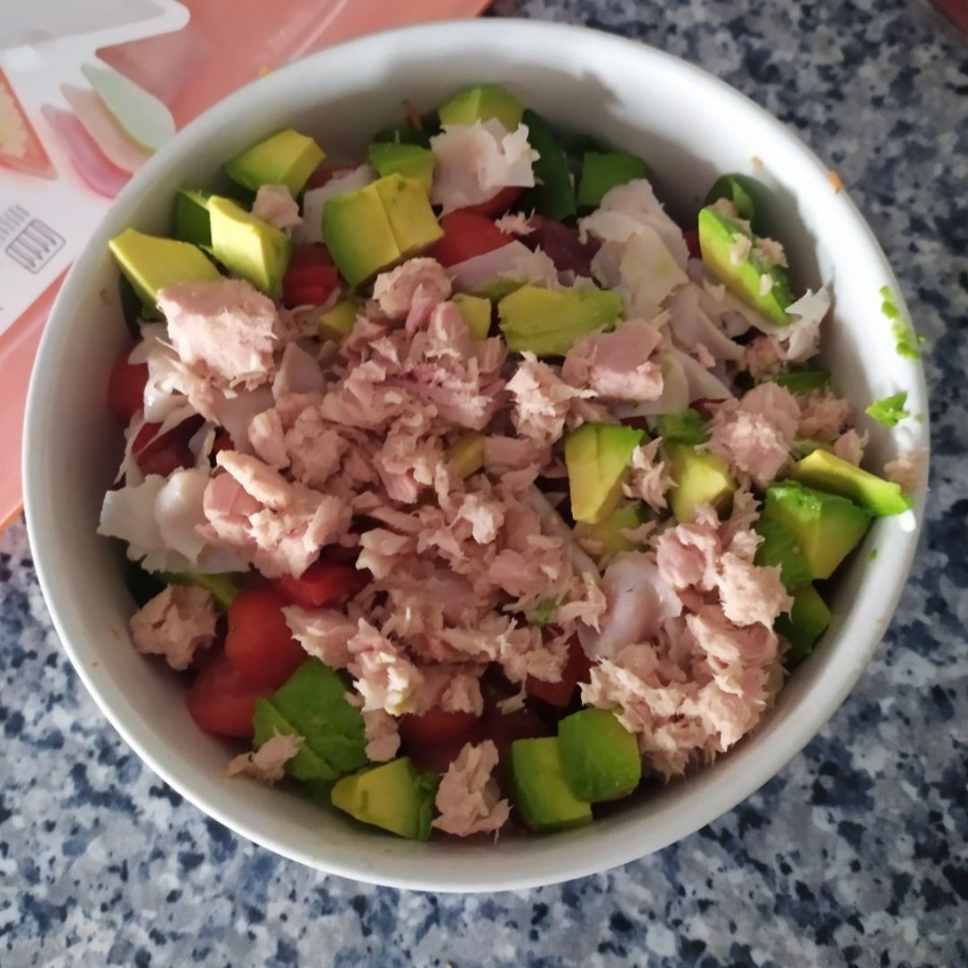 Ensalada de garbanzos. Paso 3