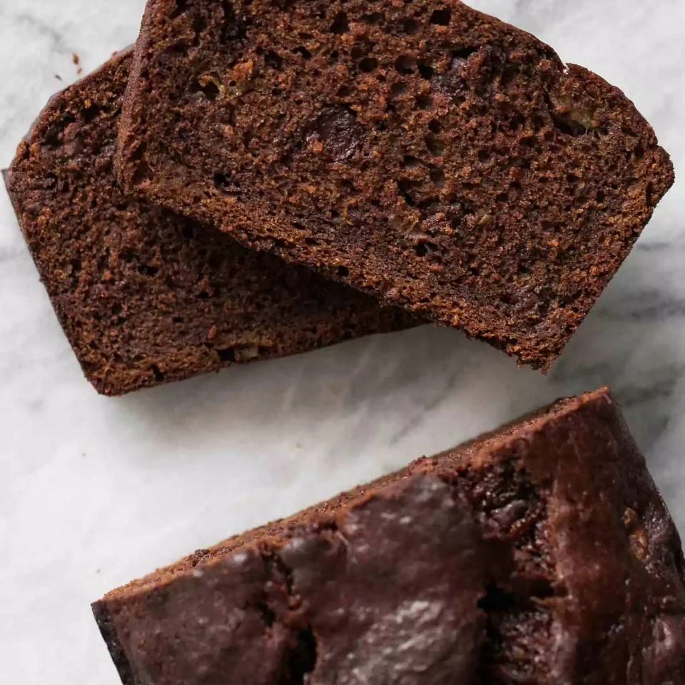 Banana bread de chocolate Banana bread de chocolate