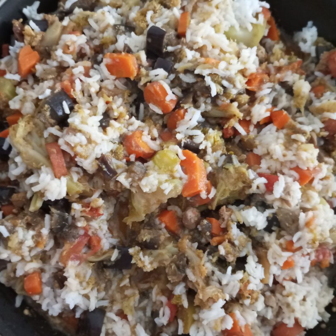 Arroz con verduritas 🌾 Paso 5 Arroz con verduritas 🌾 Paso 5