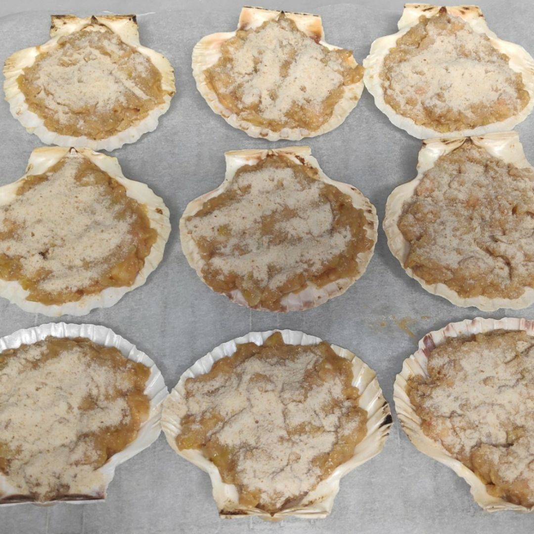 Conchas de langostinos Paso 5 Conchas de langostinos Paso 5