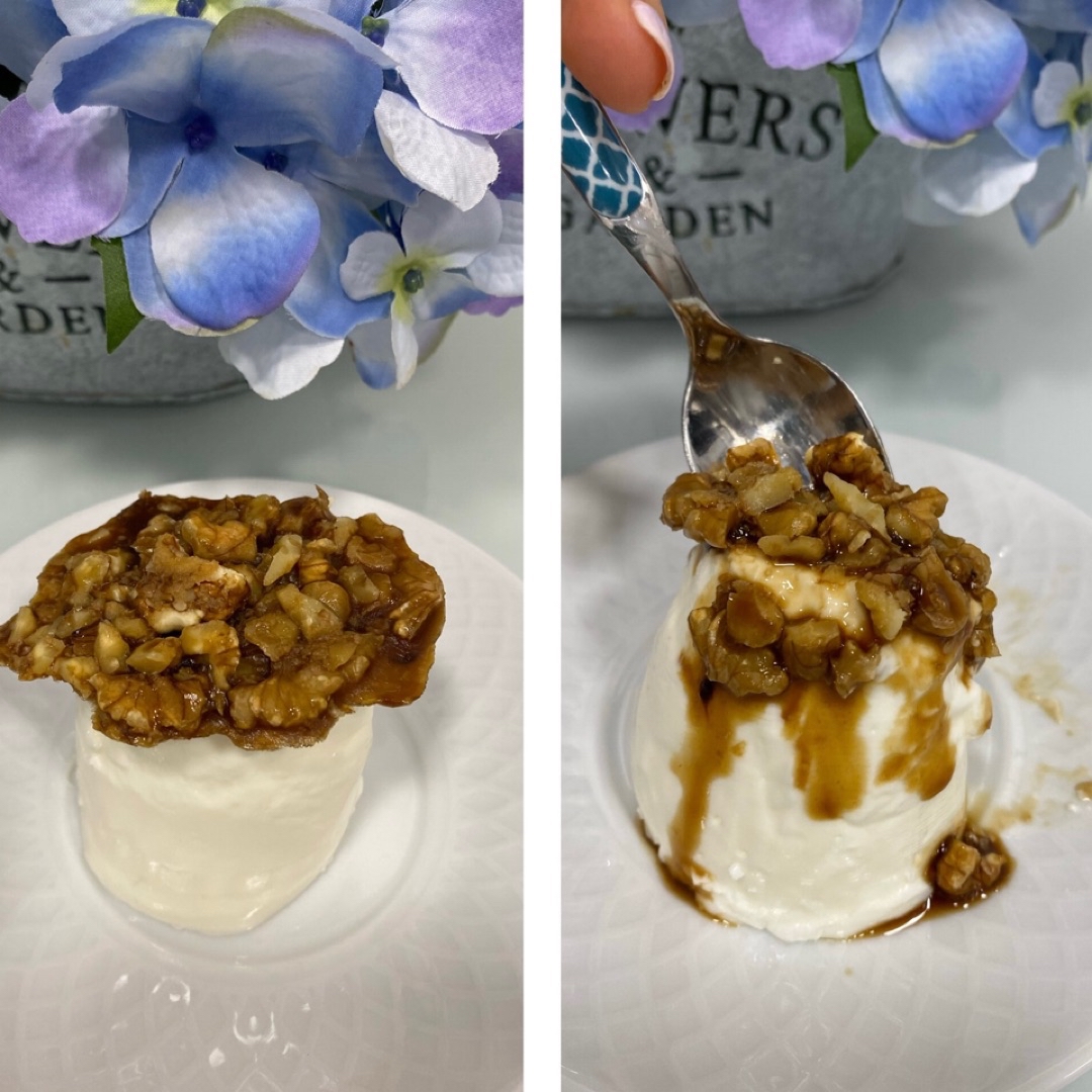 Yogur con nueces ( con sabor a Flan) Yogur con nueces ( con sabor a Flan)