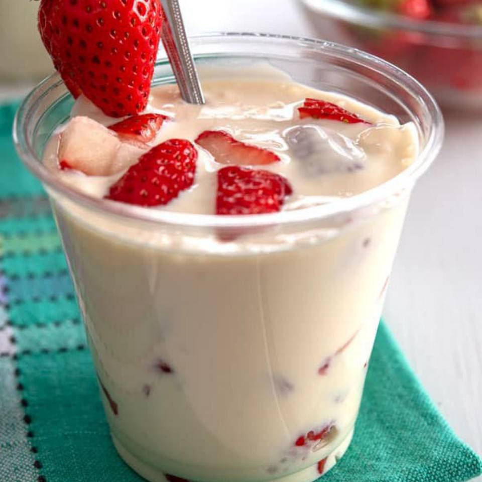 Fresas con crema con 3 ingredientes!! Fresas con crema con 3 ingredientes!!