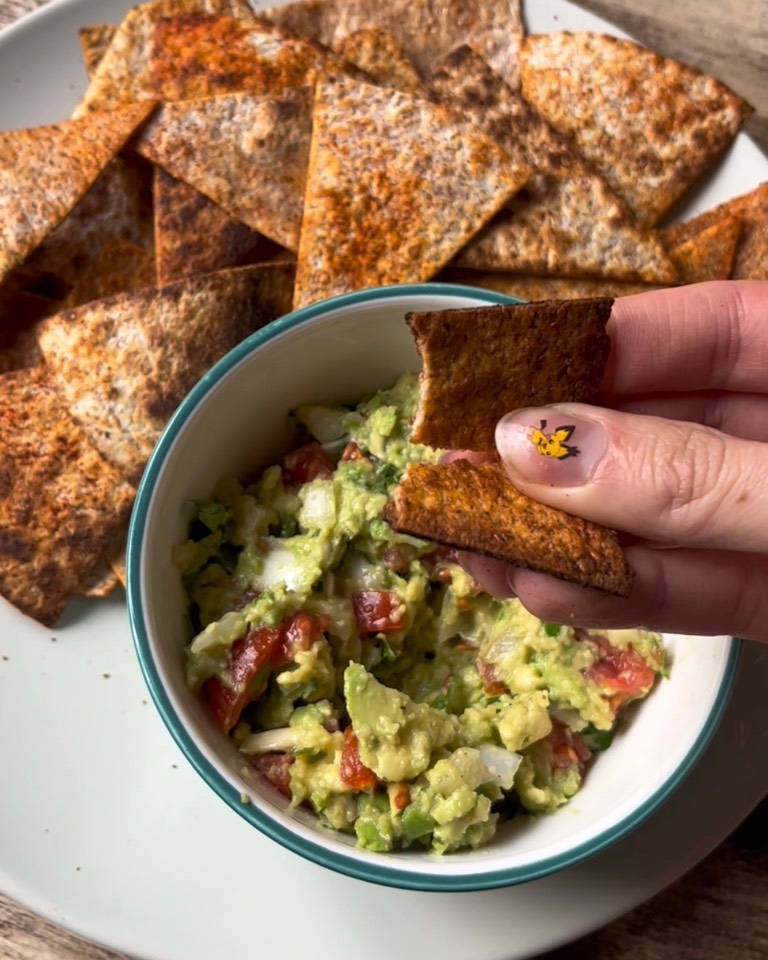 Nachos con guacamole 🥑 