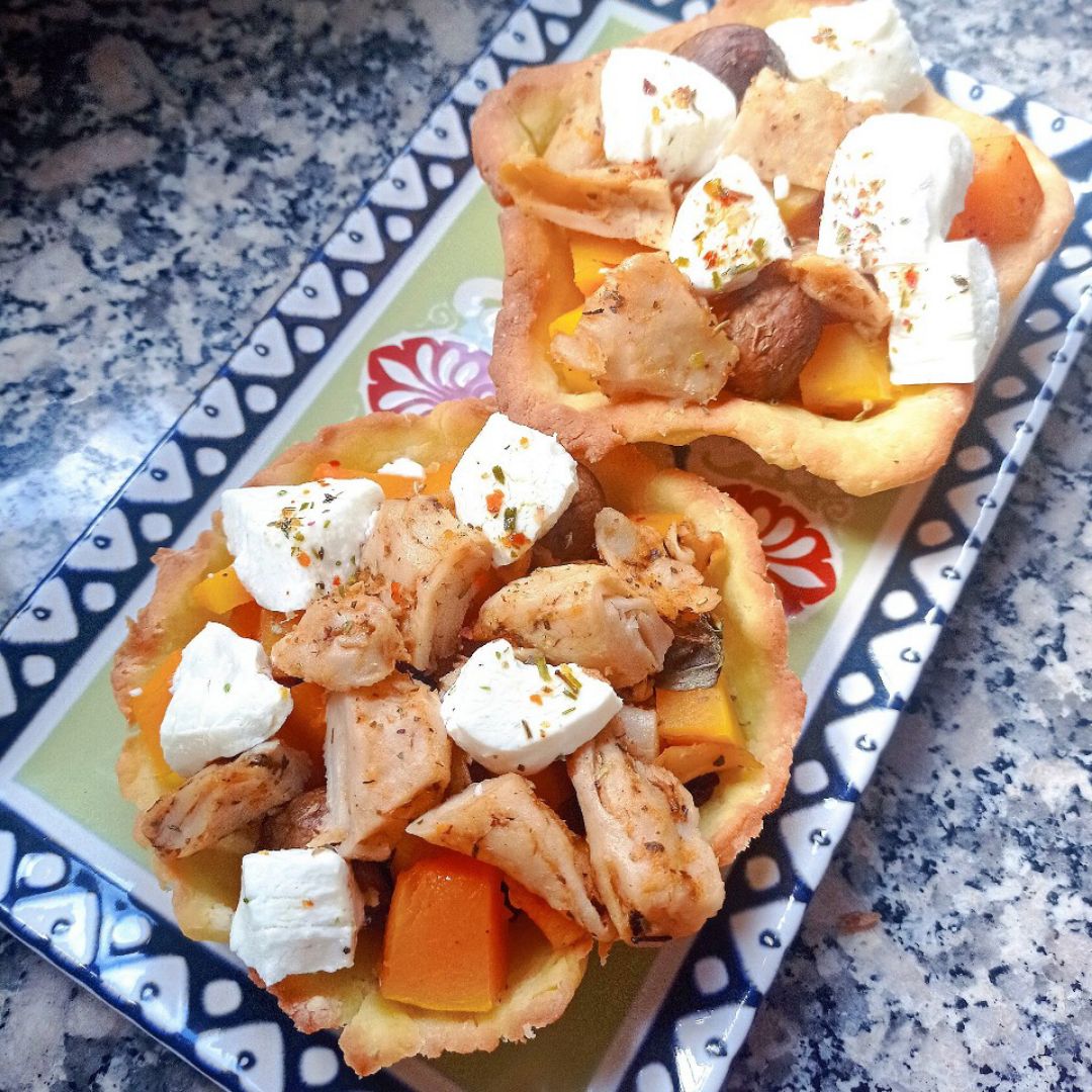 Tartaletas otoñales 🍁🍂 de calabaza 🎃 champiñones 🍄 y queso 🧀 Paso 3