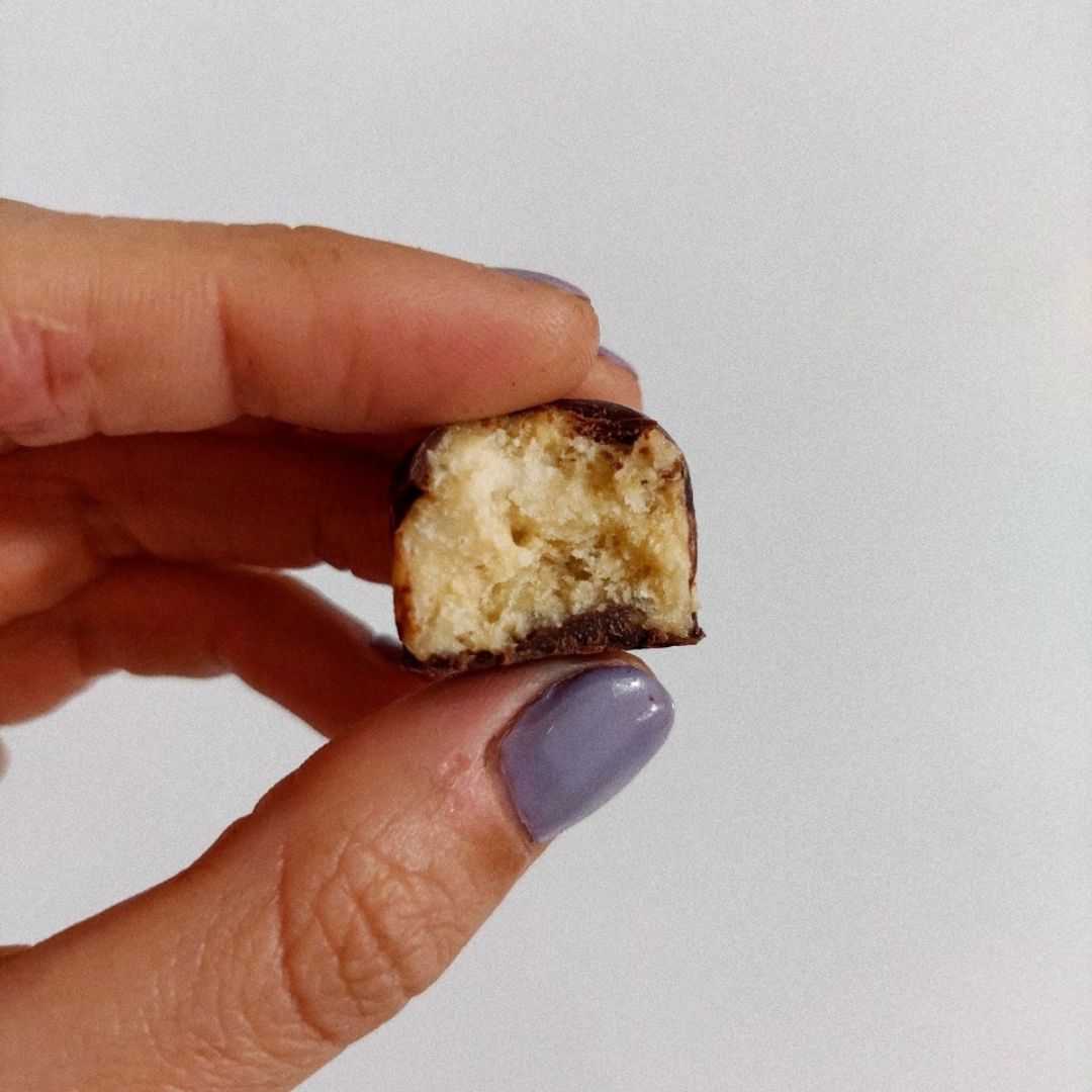 Bombones de banana con mantequilla de maní Paso 5 Bombones de banana con mantequilla de maní Paso 5